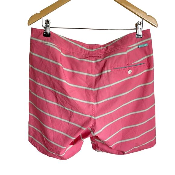 Bonobos Men’s Pink and White Striped Swim Trunks - Picture 5 of 5